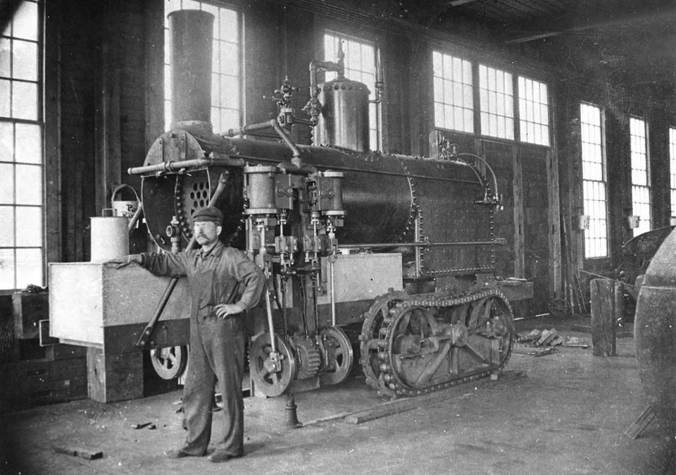 Real steampunk. Crawler steam locomotive. - Locomotive, Tractor, Longpost, Technics, Transport