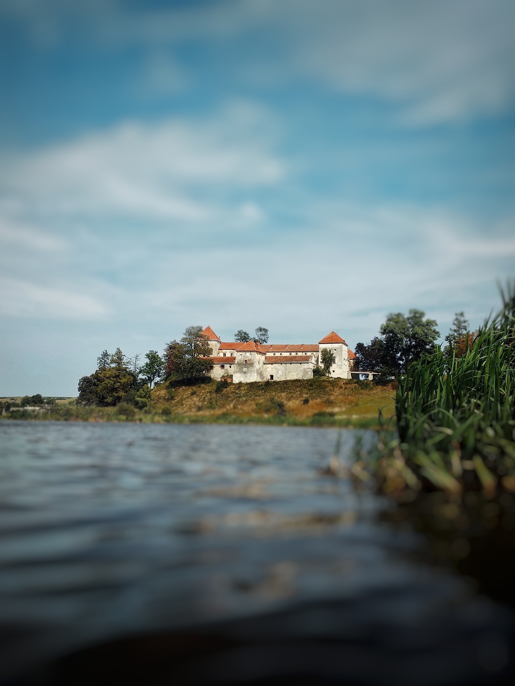 Castle Svirzh - My, The photo, Beginning photographer, Lock, Lviv, Lake