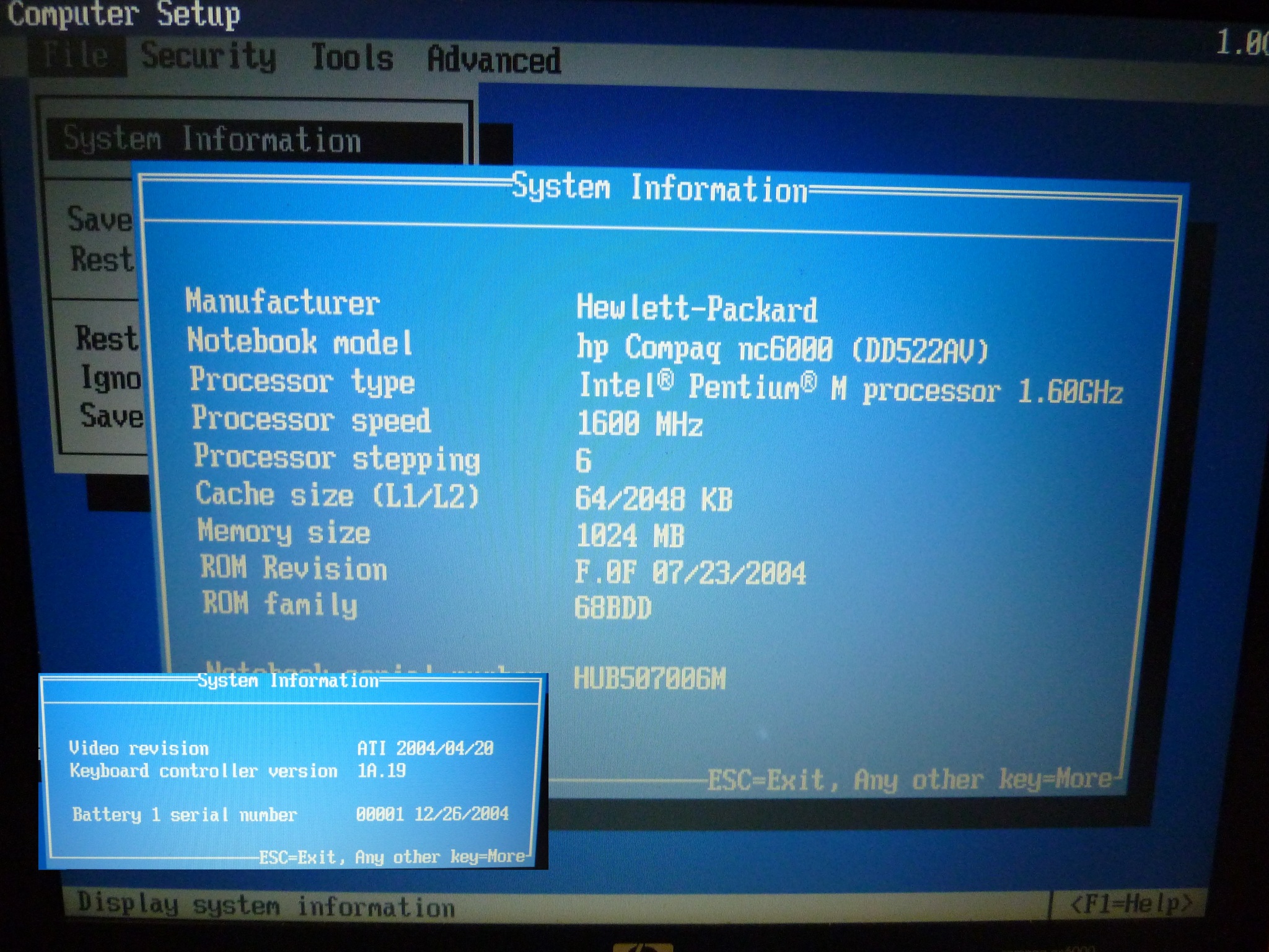 HP Compaq nc6000 - My, Longpost, Laptop Repair, Old school, Computer hardware, Hewlett Packard