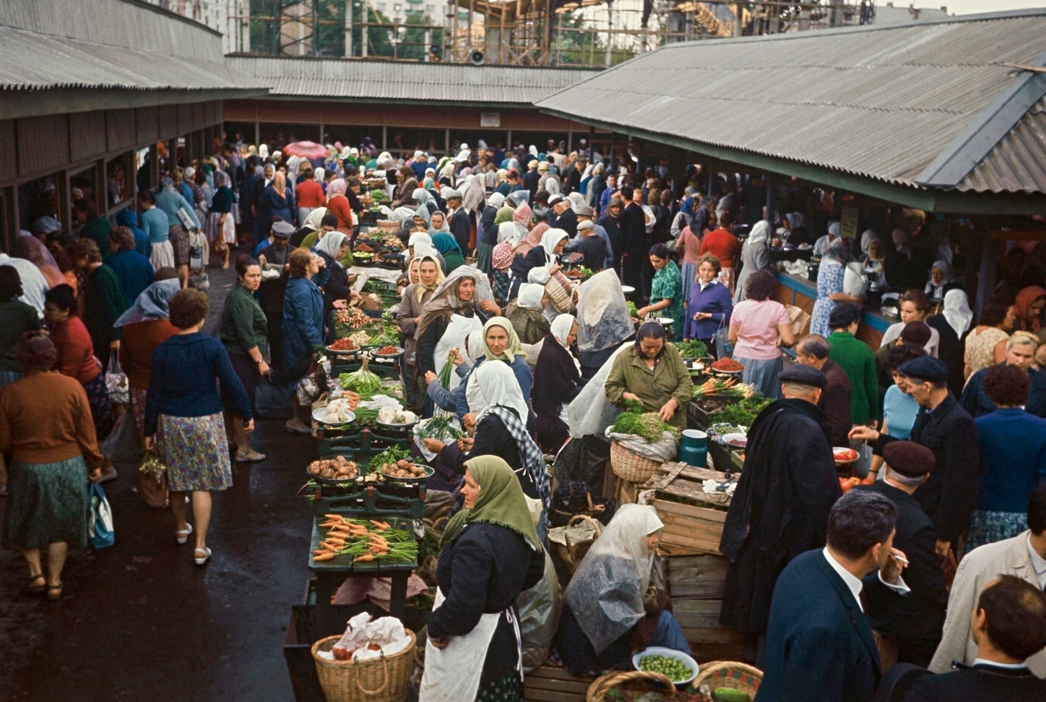 Рынок в Москве 1967 год - СССР, Москва, Рынок, Длиннопост, Старое фото