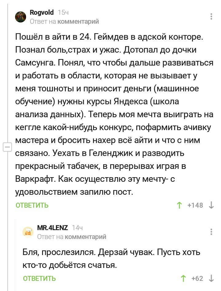 Дерзай бро - Комментарии, Комментарии на Пикабу, Айтишники, Программирование, Мат