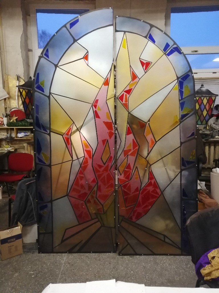 About stained glass - My, Props, Work, Handmade, Scenery, Theatre, Longpost