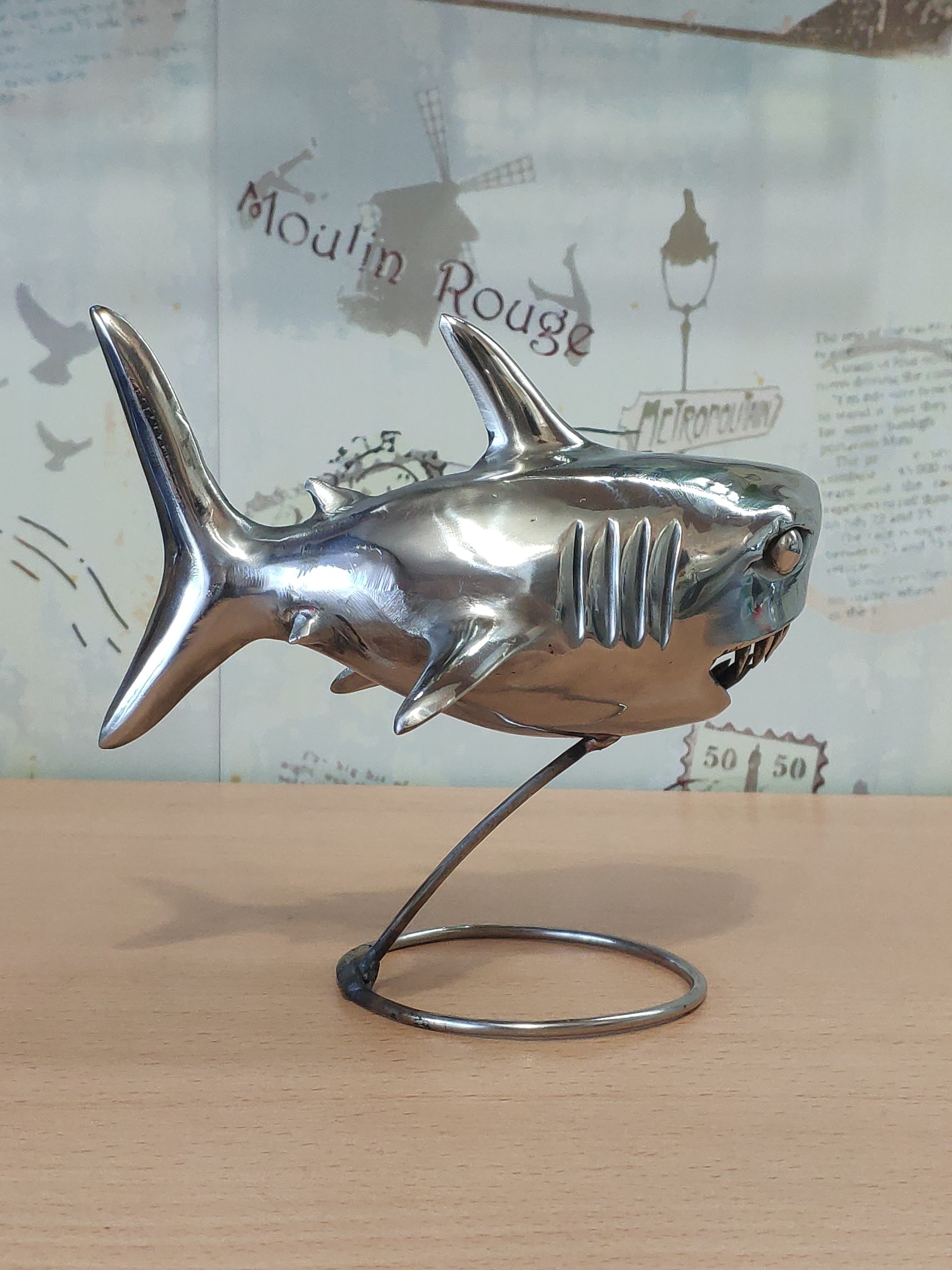 Shark - My, Shark, Needlework without process, With your own hands, Longpost, Metal products, Stainless steel