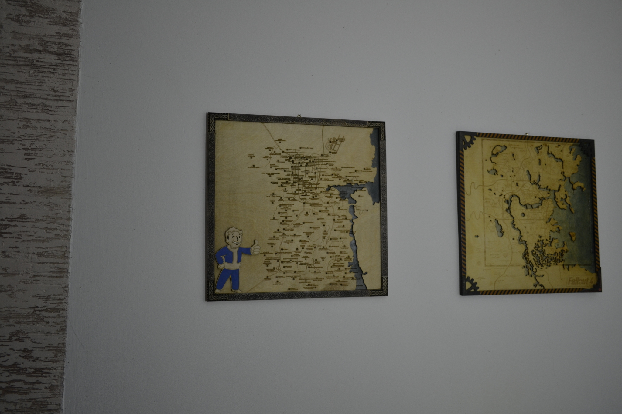 Plywood map by fallout new vegas - My, Cards, Laser cutting, Video, Longpost, Fallout: New Vegas, Plywood, CNC