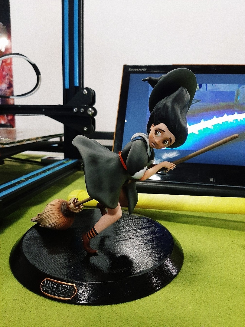 Creating a witch figurine. Part two - My, Inktober, 3D modeling, 3D printer, Spearmasters, Figurines, Garage kit, Friday tag is mine, Witches, Longpost