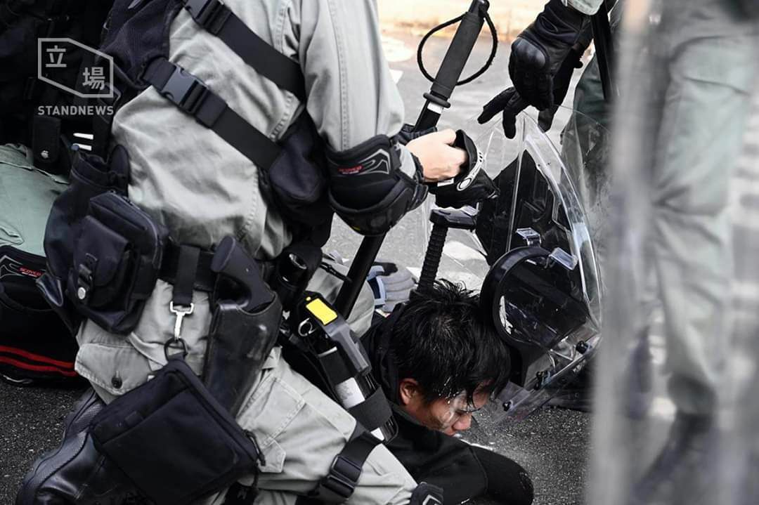 Storming the CUHK campus - My, Hong Kong, Protest, Police, Disorder, Longpost