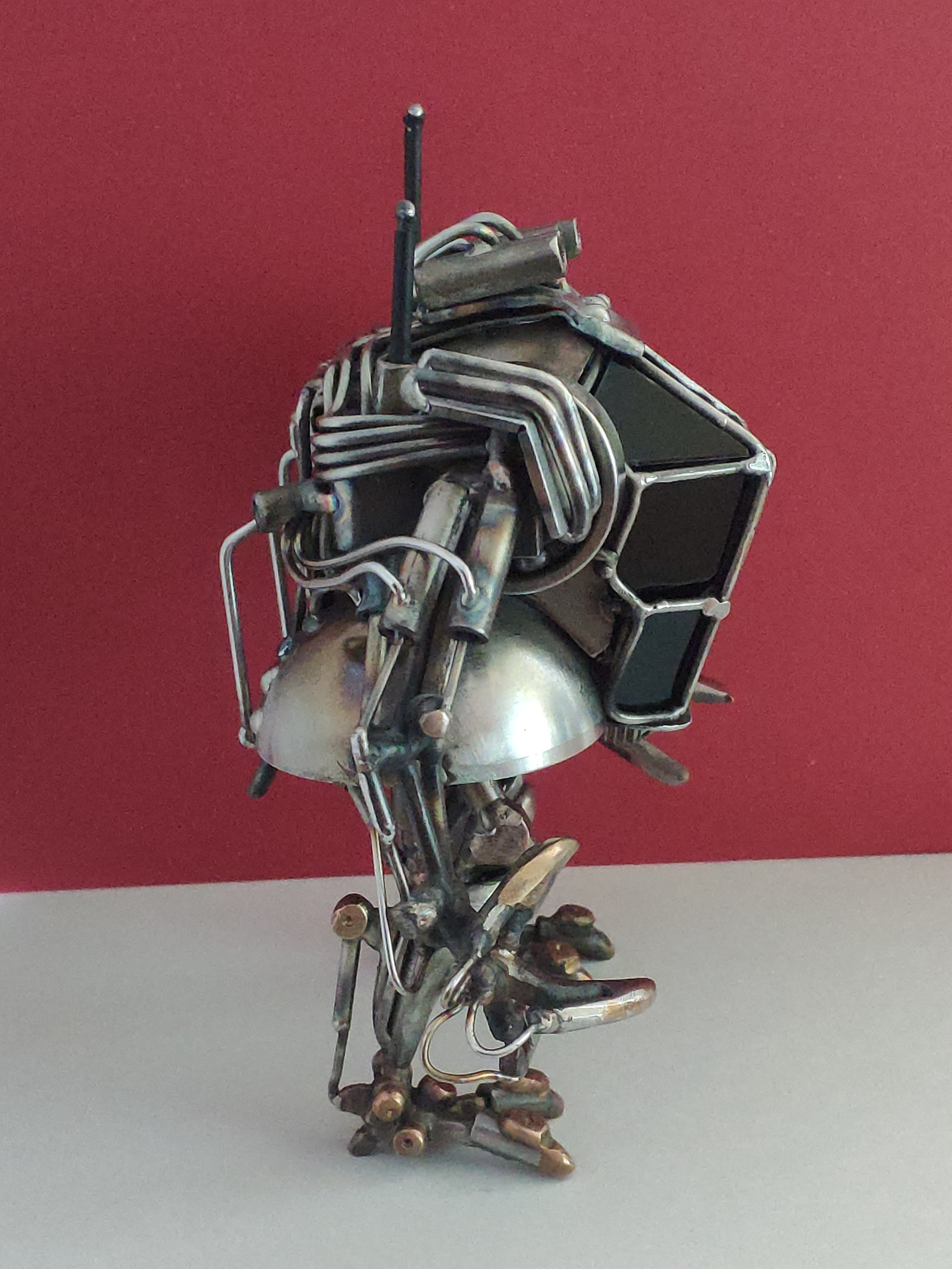 Metal robot) - My, Robot, With your own hands, Needlework without process, Longpost, Fur