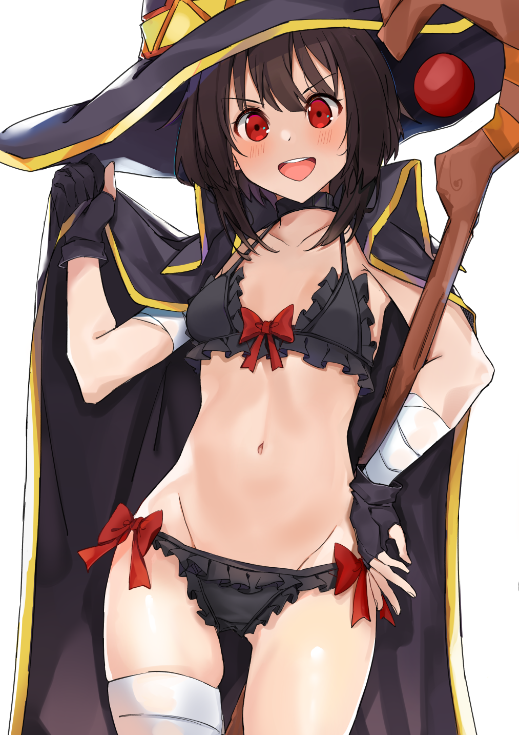 Megumin - NSFW, Art, Anime, Girls, Underwear, Anime art, Megumin, Konosuba, Xhunzei