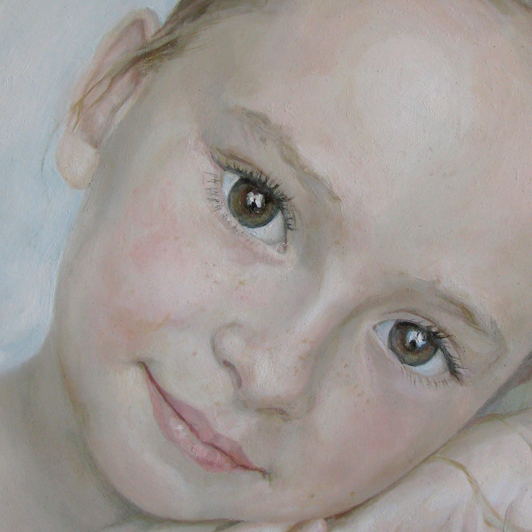 Sight - My, Oil painting, Painting, Children, Sight, Waiting for a miracle