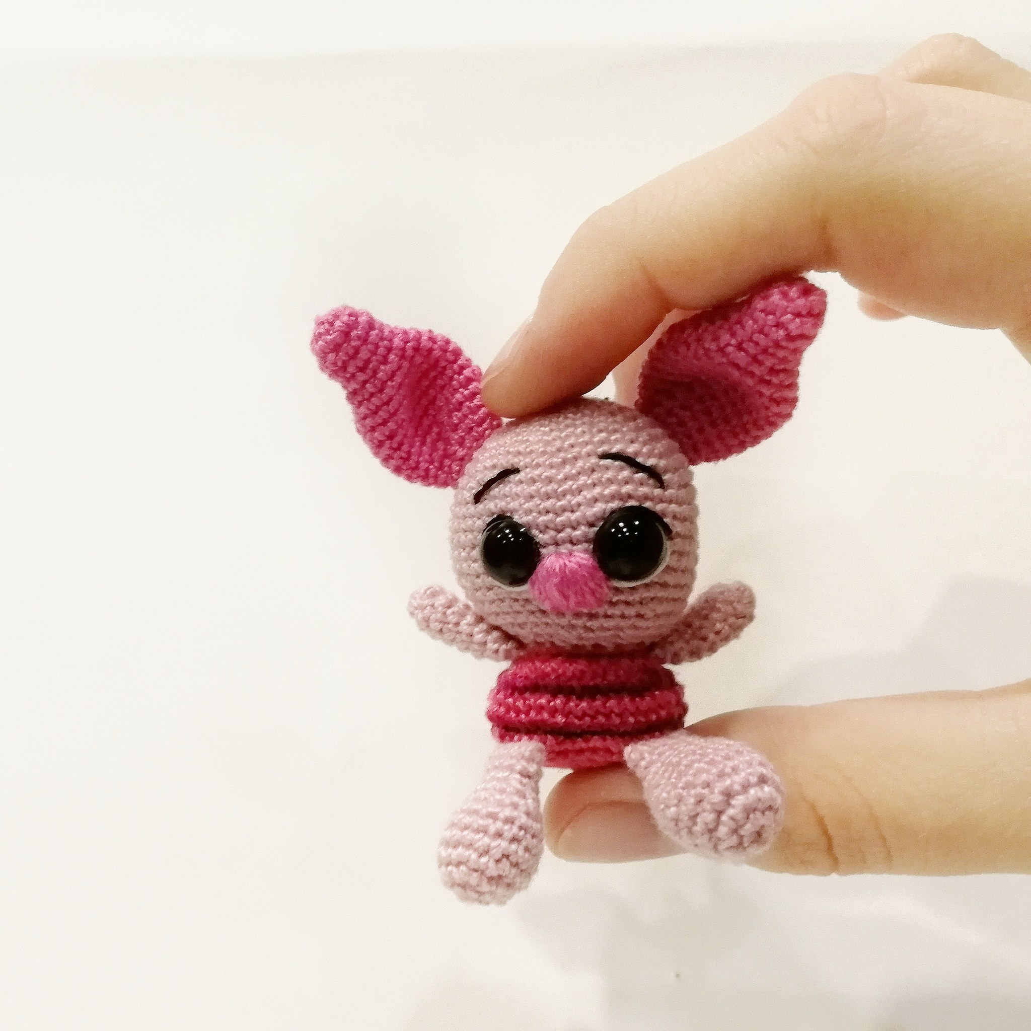 Friday's mine. Piglet - My, Crochet, Toys, With your own hands, Needlework without process, Longpost, Piglet