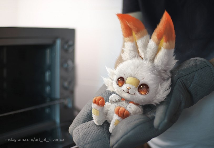 Scor-bun-ny straight out of the oven - Silverfox5213, Покемоны, Scorbunny, Игры, Арт, Pokemon Sword and Shield