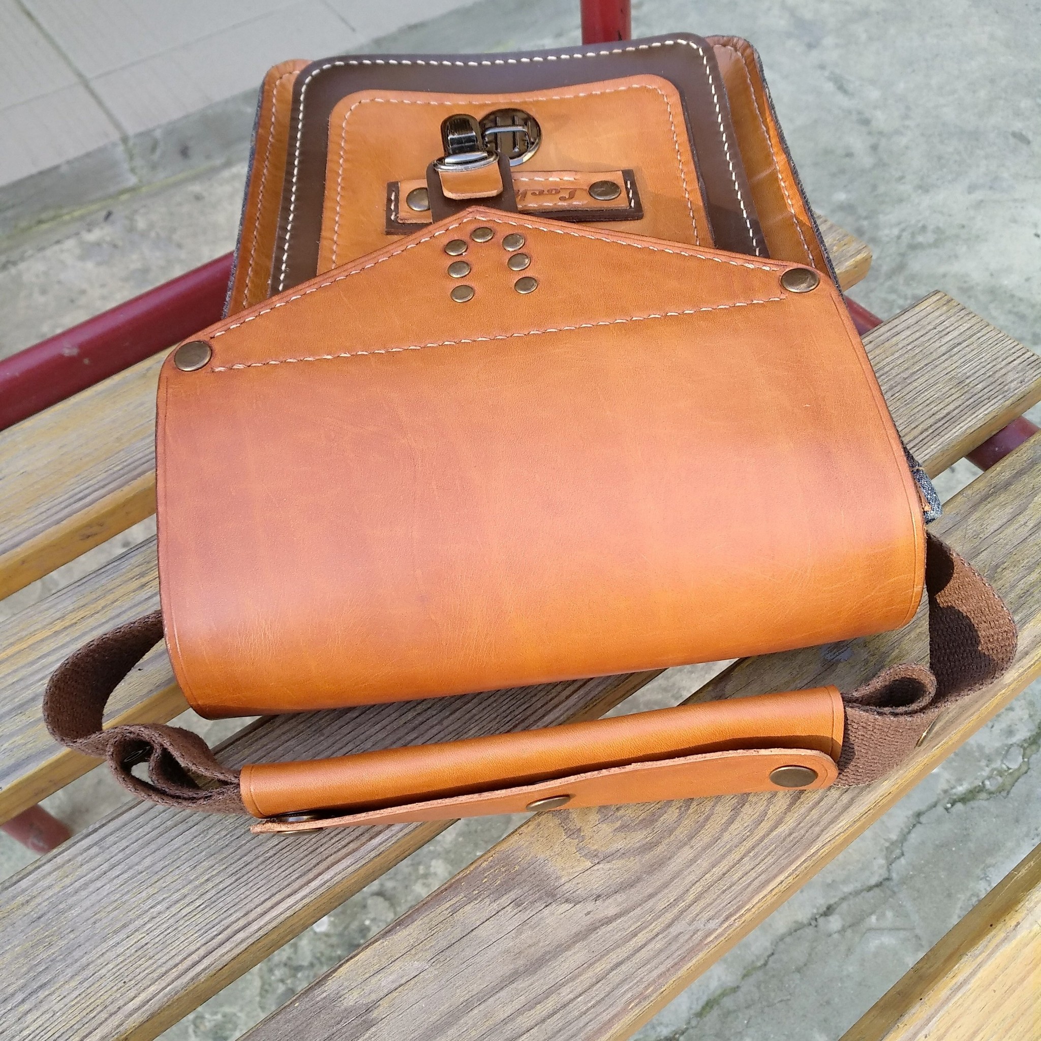 Denim or leather bag. - Leather products, Leather craft, Lockeray, Longpost