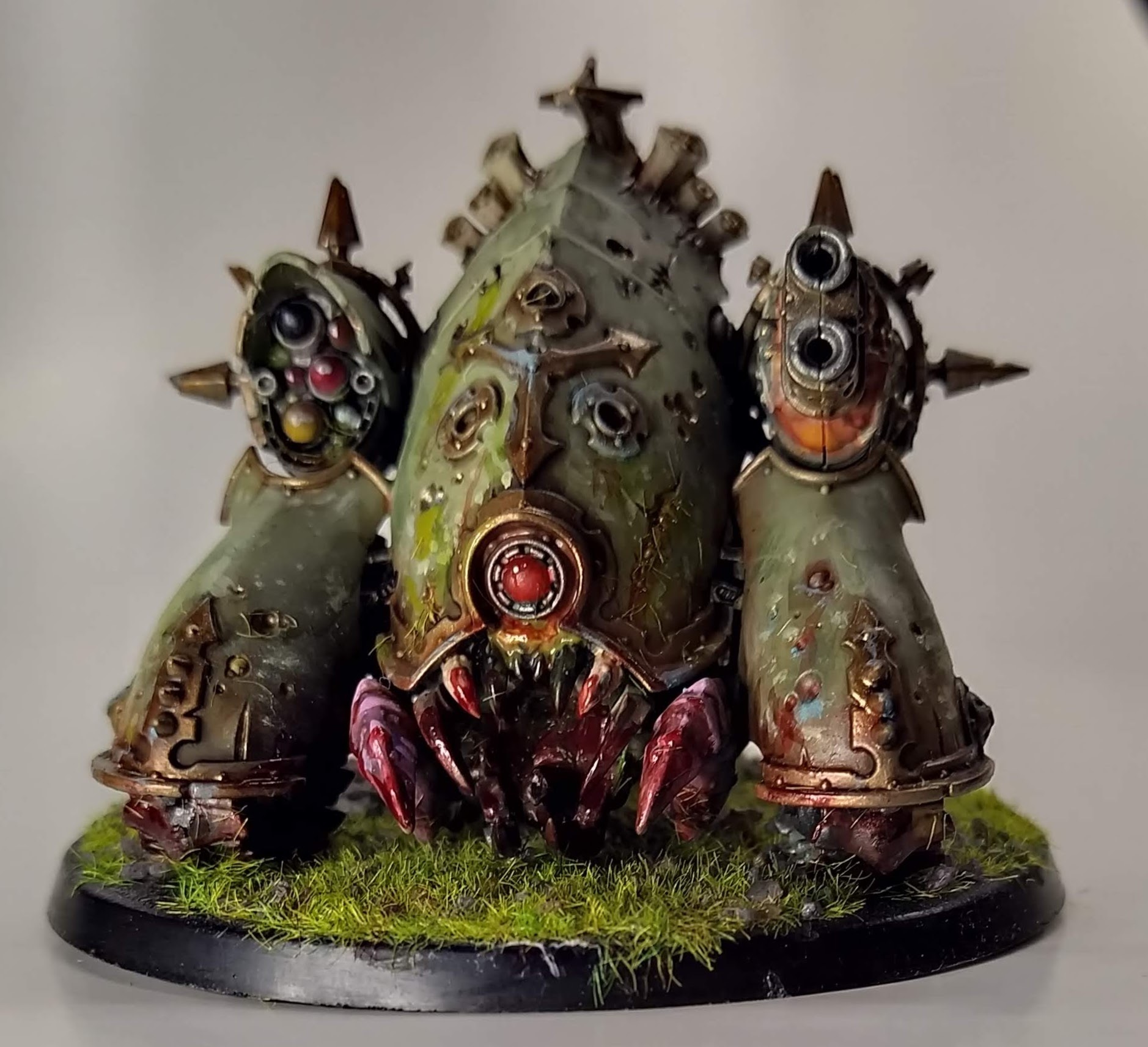 Myphitic Blight-hauler - My, Warhammer 40k, Wh miniatures, Painting miniatures, Board games, Neva Masquerade, Death guard, Nurgle, Longpost, cat