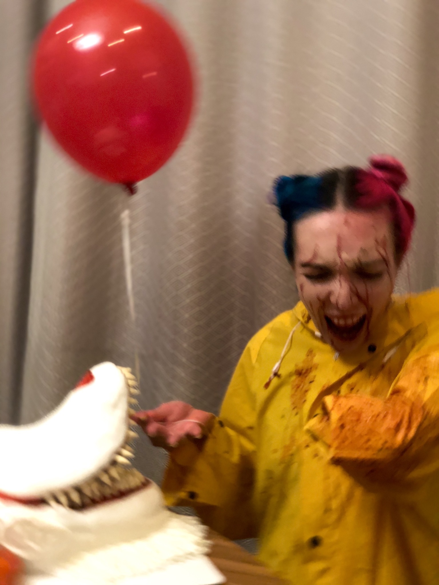 Couple cosplay with Halloween cake - My, Cake, Cosplay, Confectioner, It, Pennywise, Longpost