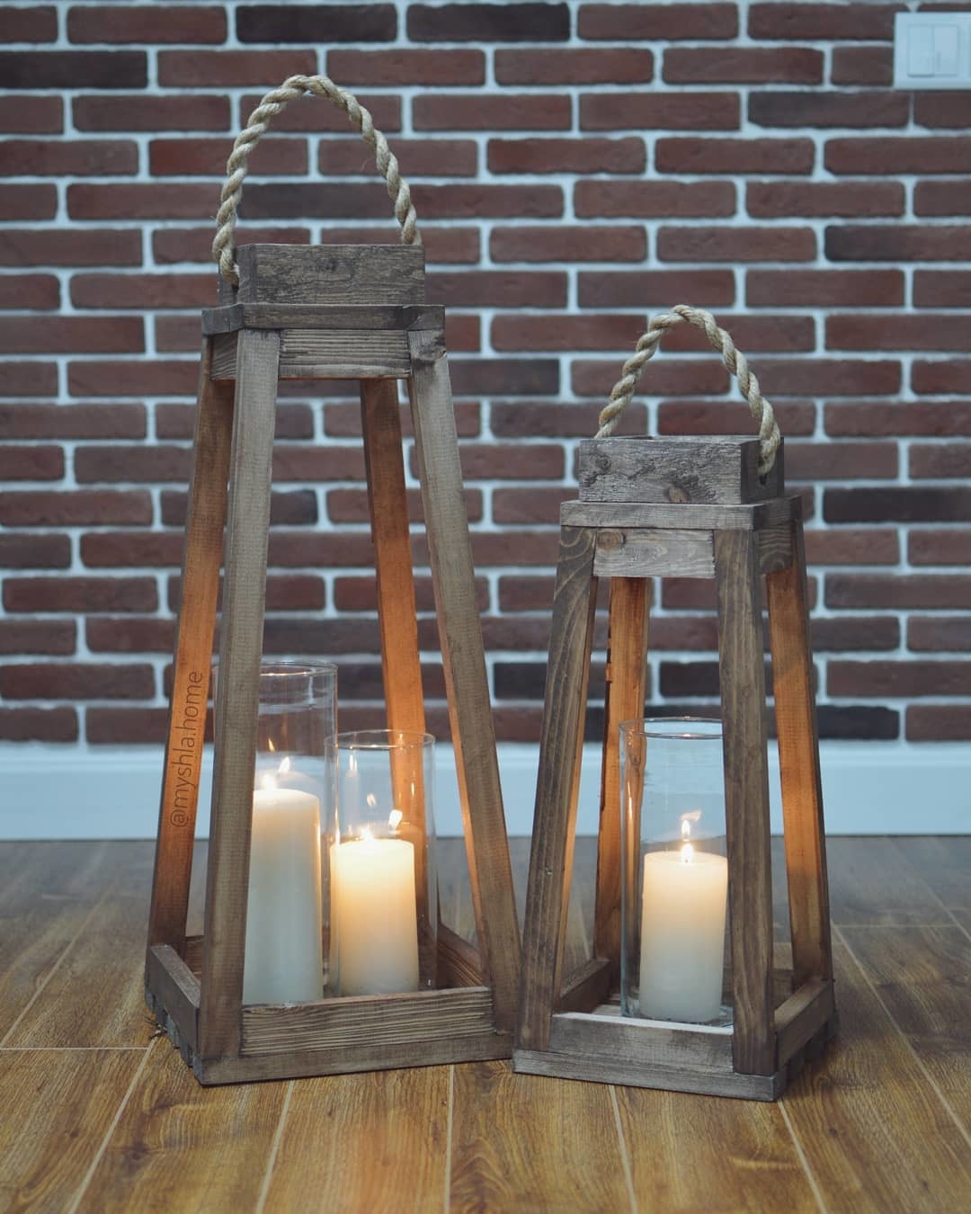Декор свечей: Бумажный фонарь