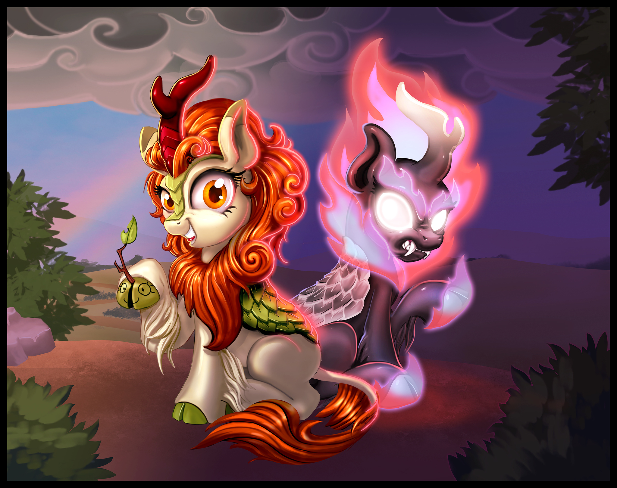 Кириняша - My Little Pony, MLP Kirin, Autumn Blaze, Harwicks-Art