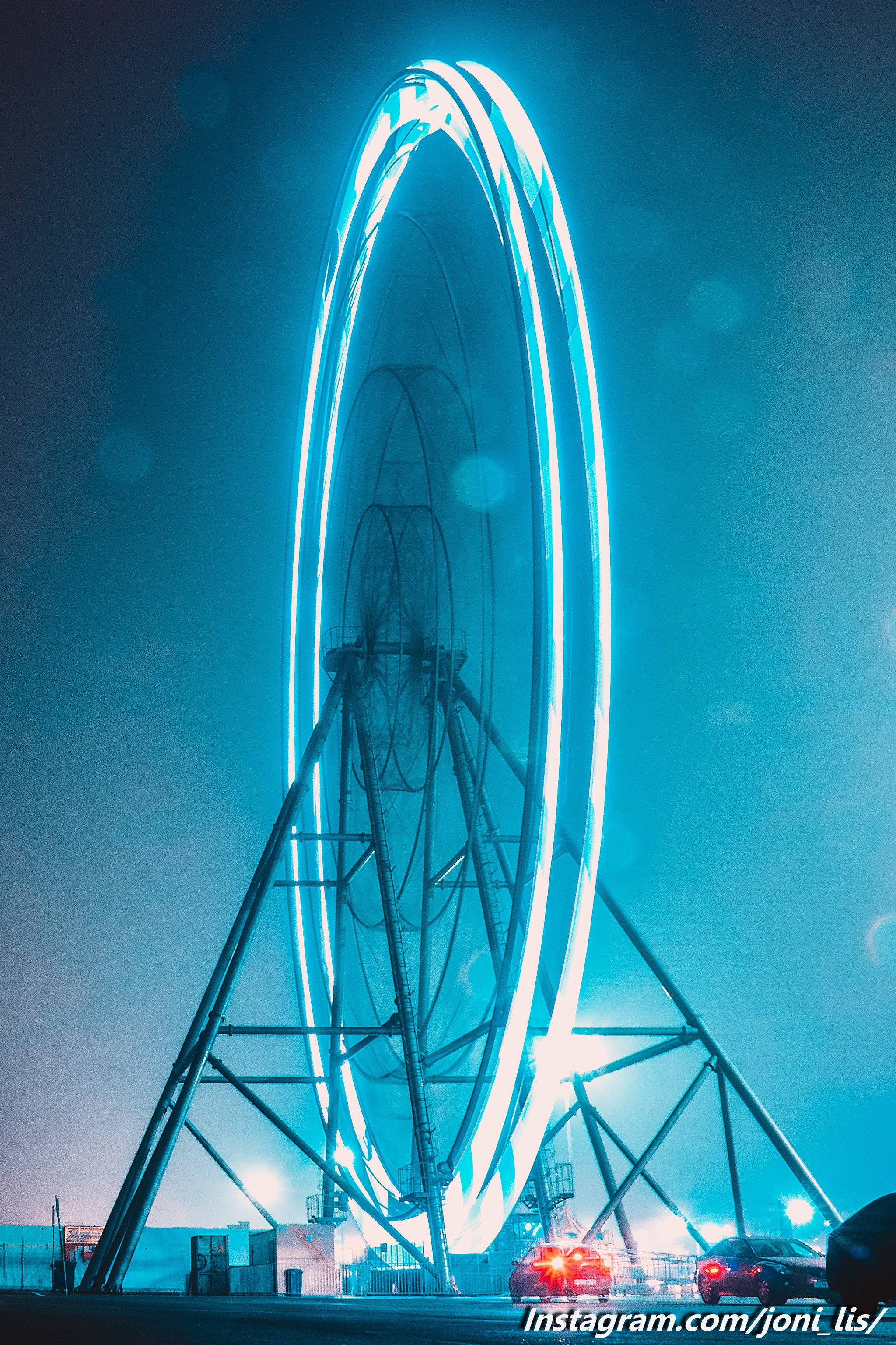 Tula. New Ferris wheel. - My, The photo, Beginning photographer, Ferris wheel, Excerpt, Long exposure, Longpost, Tula