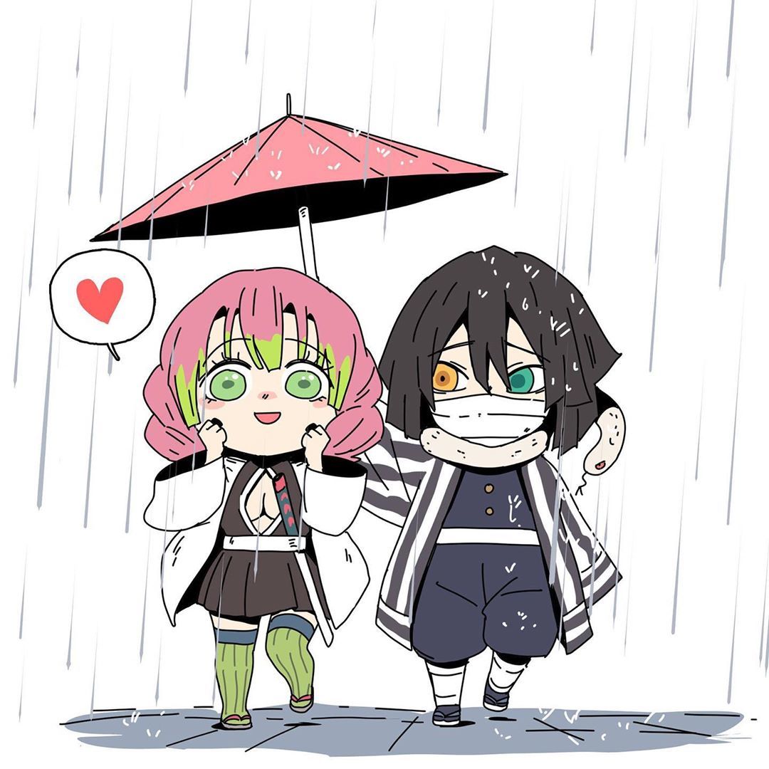 Hashiras Rain - Kimetsu no Yaiba, Аниме, Anime Art, Длиннопост, Tomioka Giyuu, Kochou Shinobu, Mitsuri Kanroji, Kyojuro Rengoku, Hashira