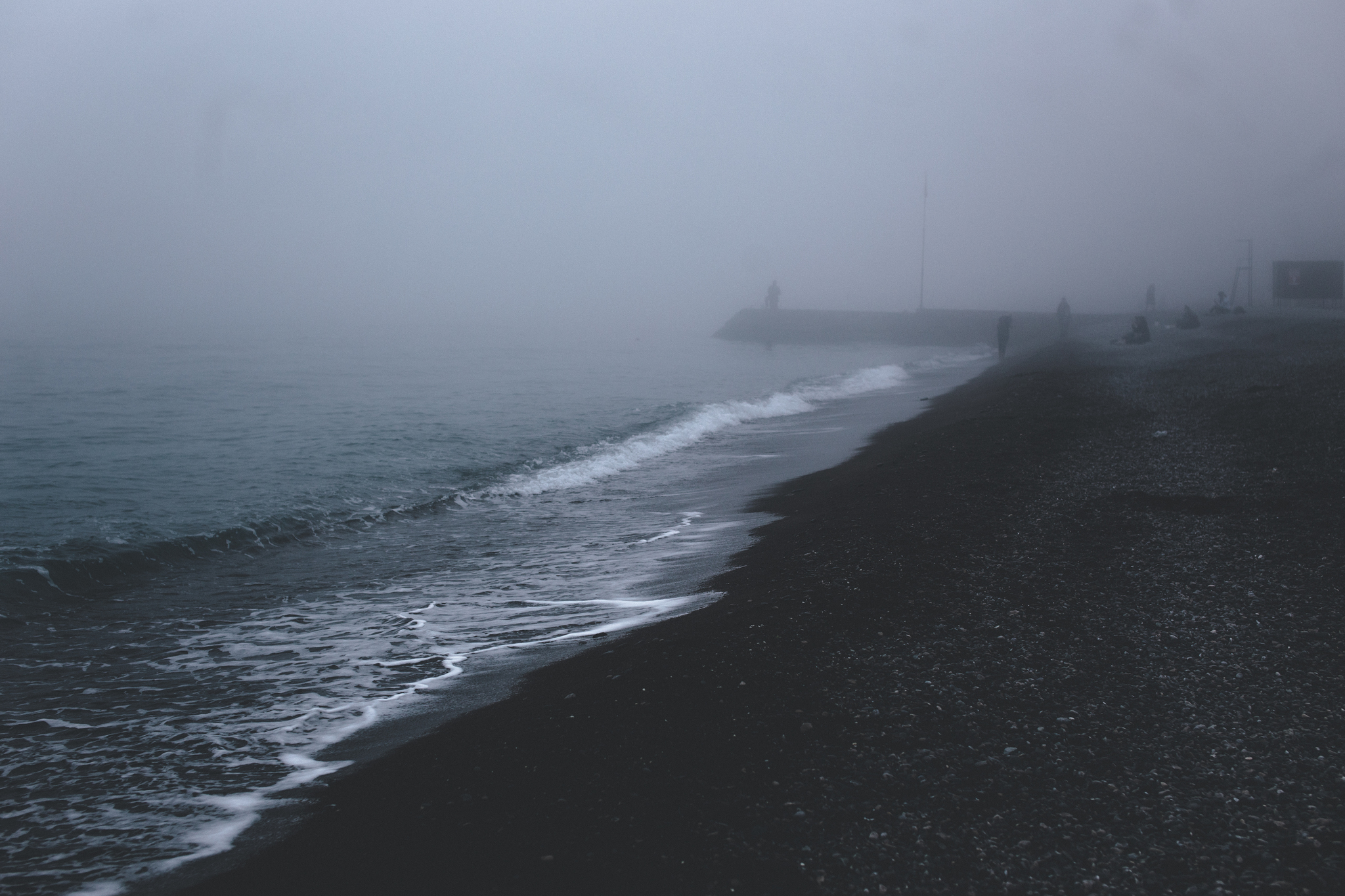 Fog in Yalta - My, Crimea, Fog, Beginning photographer, Longpost