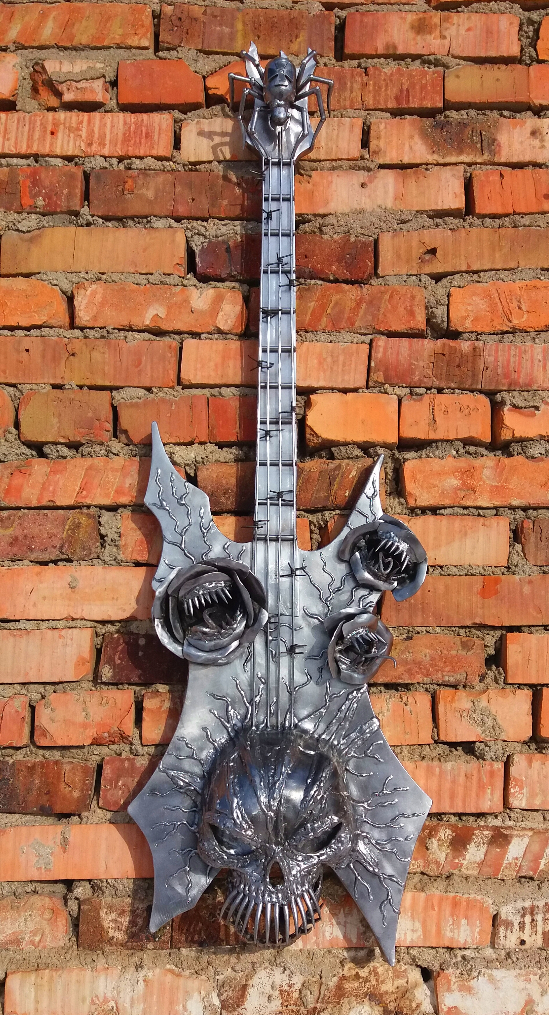 Subject decoration made of metal, “Flourishing of the Soul,” - My, Needlework without process, Handmade, Metal products, Welding, Rock'n'roll, Metal, Longpost