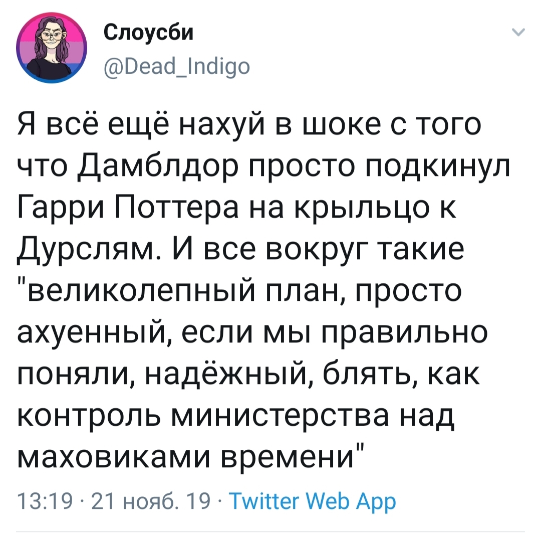 Когда решил пересмотреть Гарри Поттера - Twitter, Гарри Поттер, Мат, Большой Лебовски