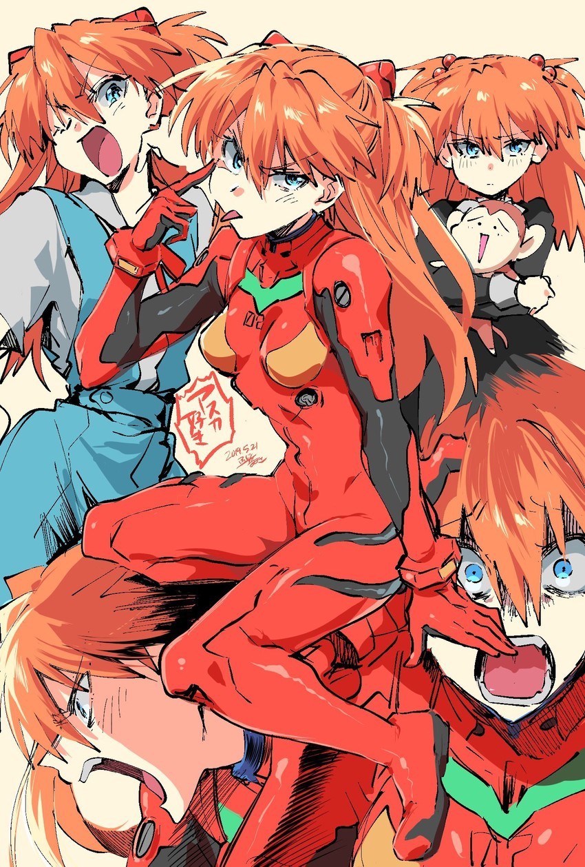 Evangelion - Evangelion, Danbooru, Длиннопост, Asuka Langley, Аниме, Anime Art, Rei Ayanami