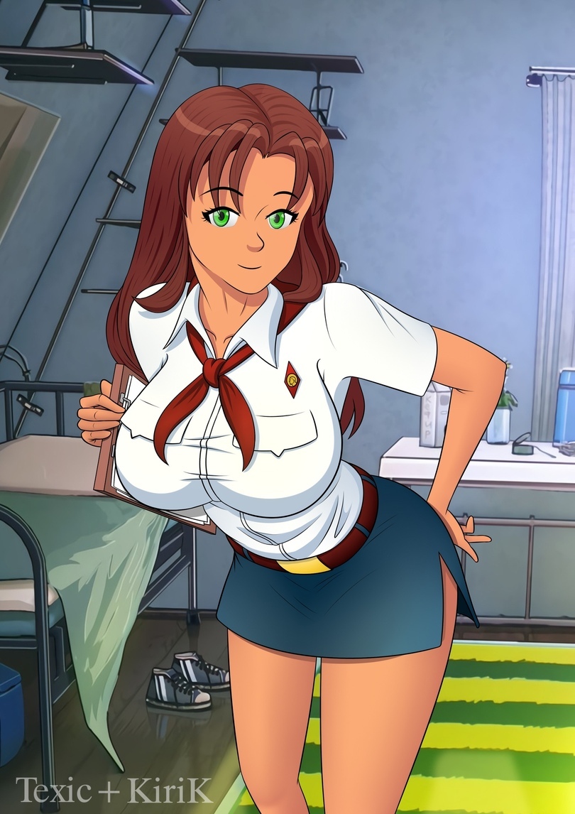 Are we idling again, pioneer?:) - NSFW, Endless Summer (visual novel), Camp owlet, Olga Dmitrievna