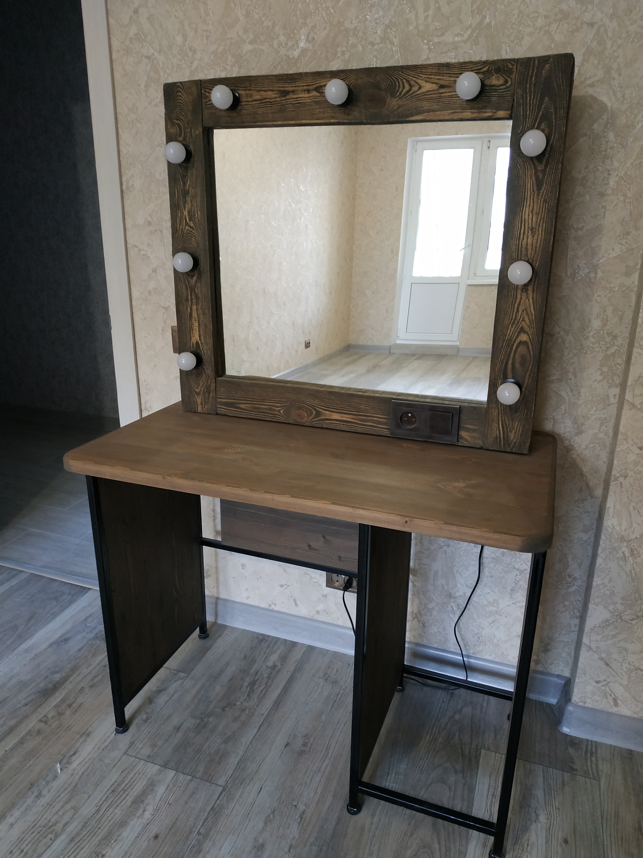 Make-up mirror with your own hands. - My, Mirror, Homemade, Straight arms, Longpost, With your own hands