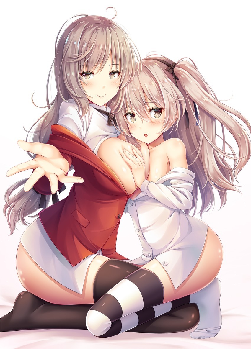 Anime Art - NSFW, Аниме, Anime Art, Girls und Panzer, Shimada Arisu, Shimada chiyo, Yuri