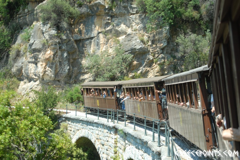 Greek mountain cog railway. - Railway, Gear rail, Greece, Longpost, Video