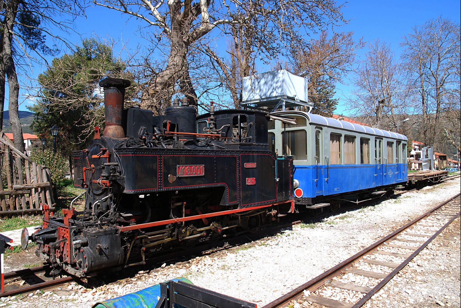 Greek mountain cog railway. - Railway, Gear rail, Greece, Longpost, Video