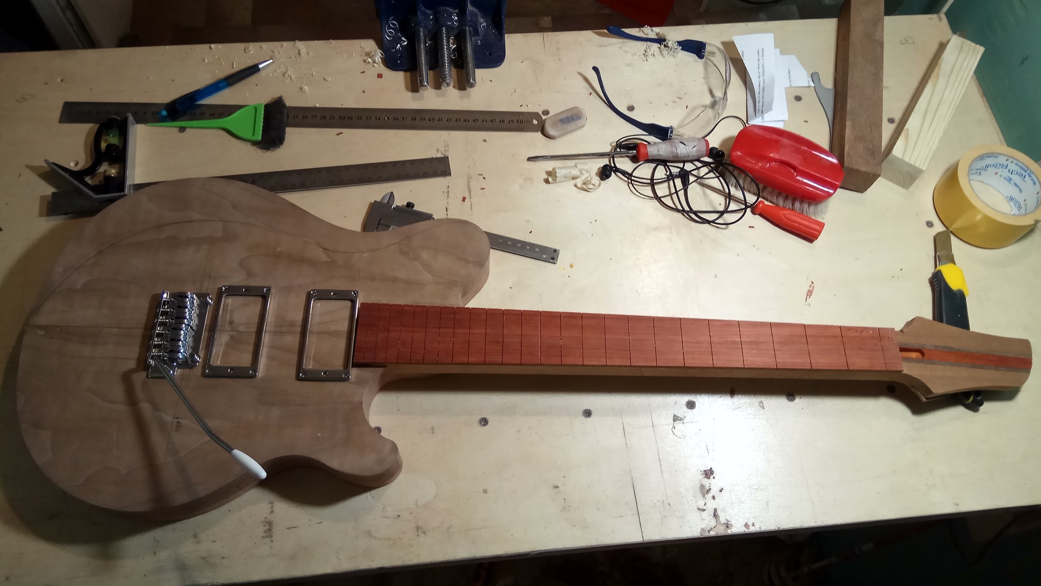 How I made an electric guitar, Vol 5, in search of Musicman - My, With your own hands, Electric guitar, Longpost, Video