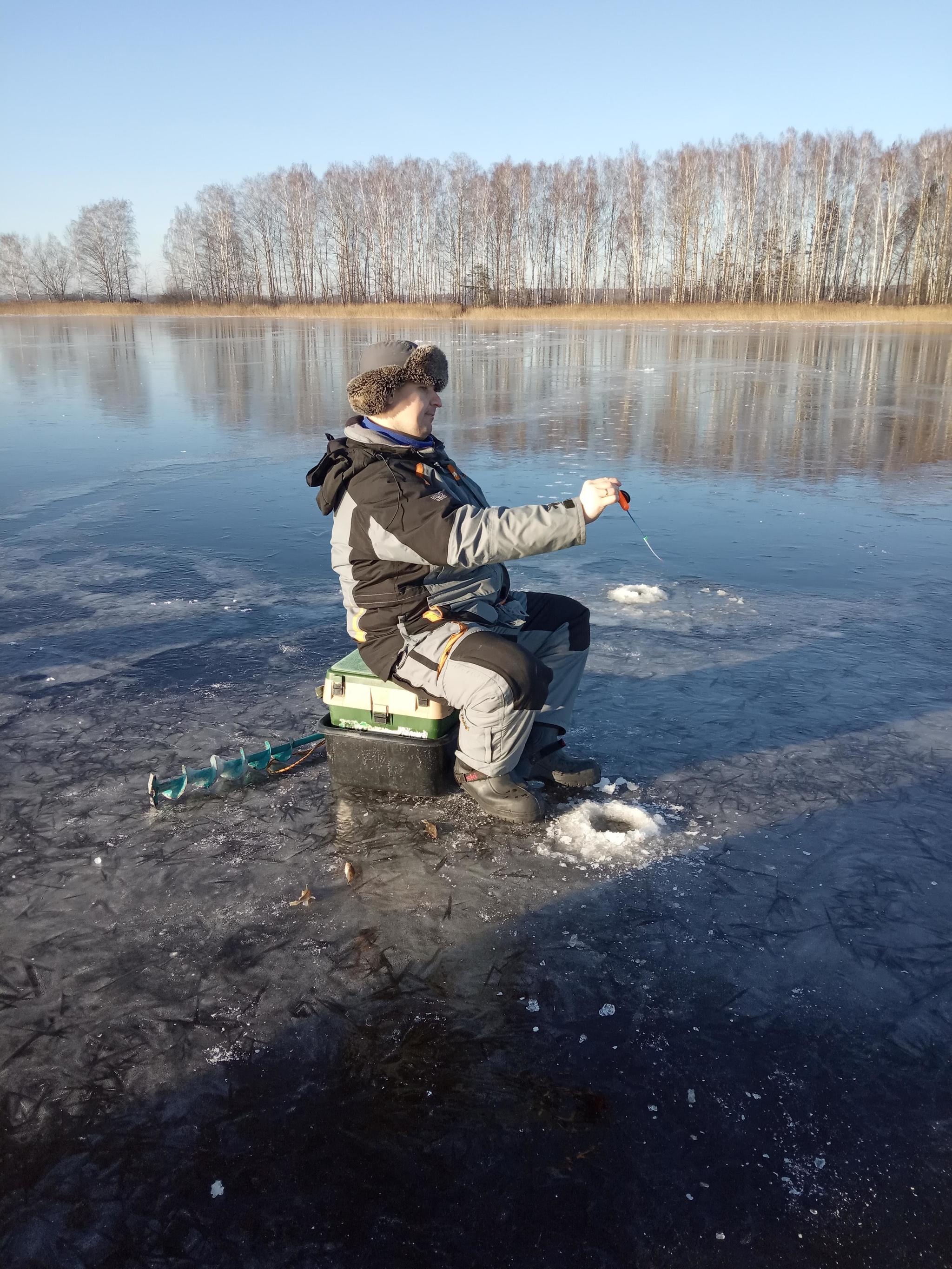 First Ice. - My, Fishing, Winter fishing, Spoon, Equalizer, Ice fishing, Longpost