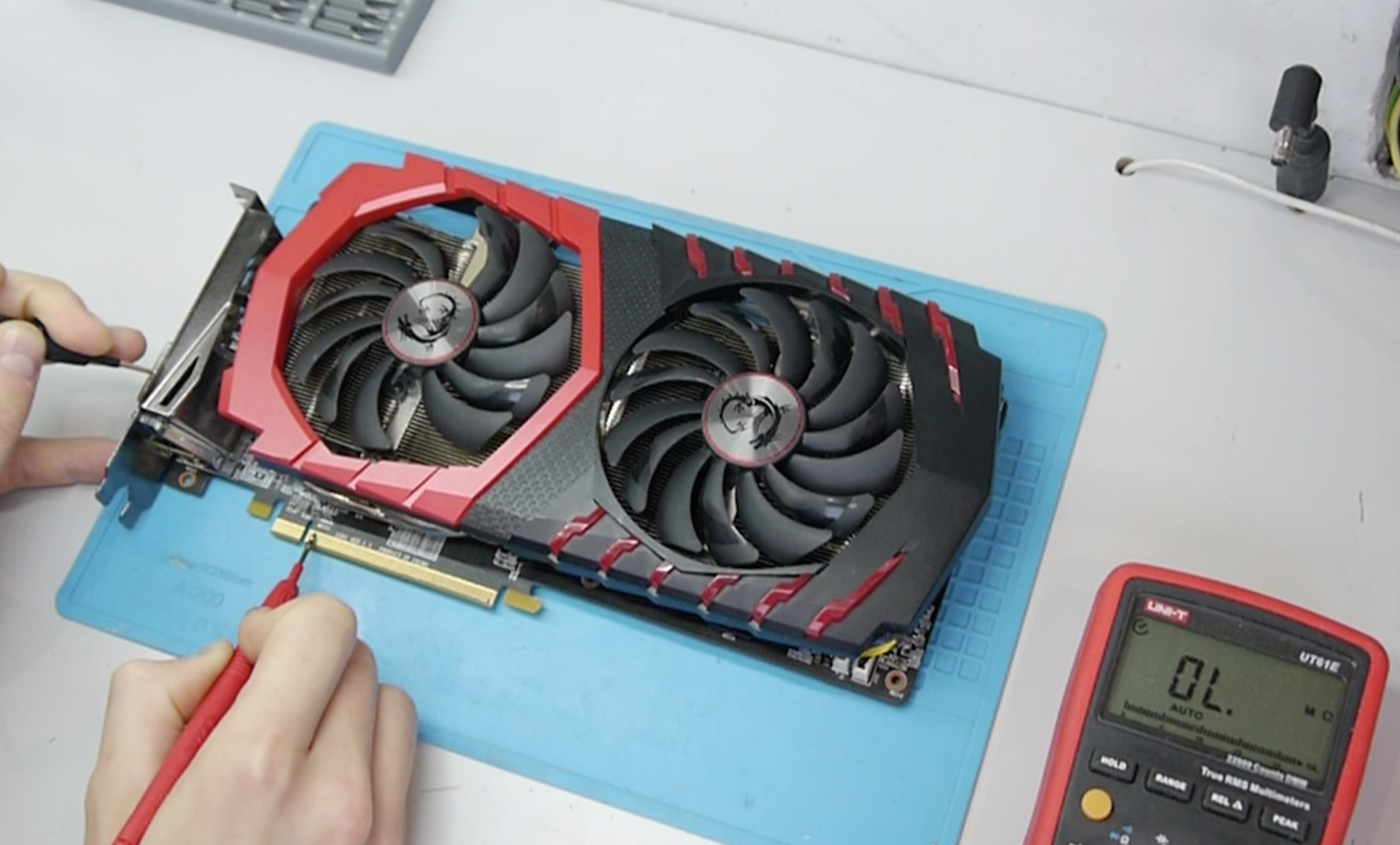 Reball is easy! Repair of undetectable msi rx470 - My, Repair, MSI, Video, Longpost