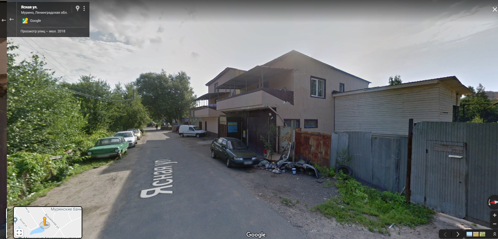 This house in Murino looks like it's home to a family of Mexican gangsters - My, Leningrad region, Google maps, Ghetto, The photo