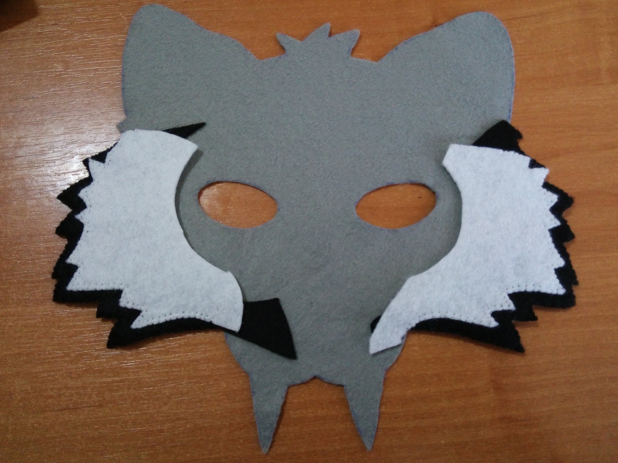 Сделать объемную маску волка в домашних условиях