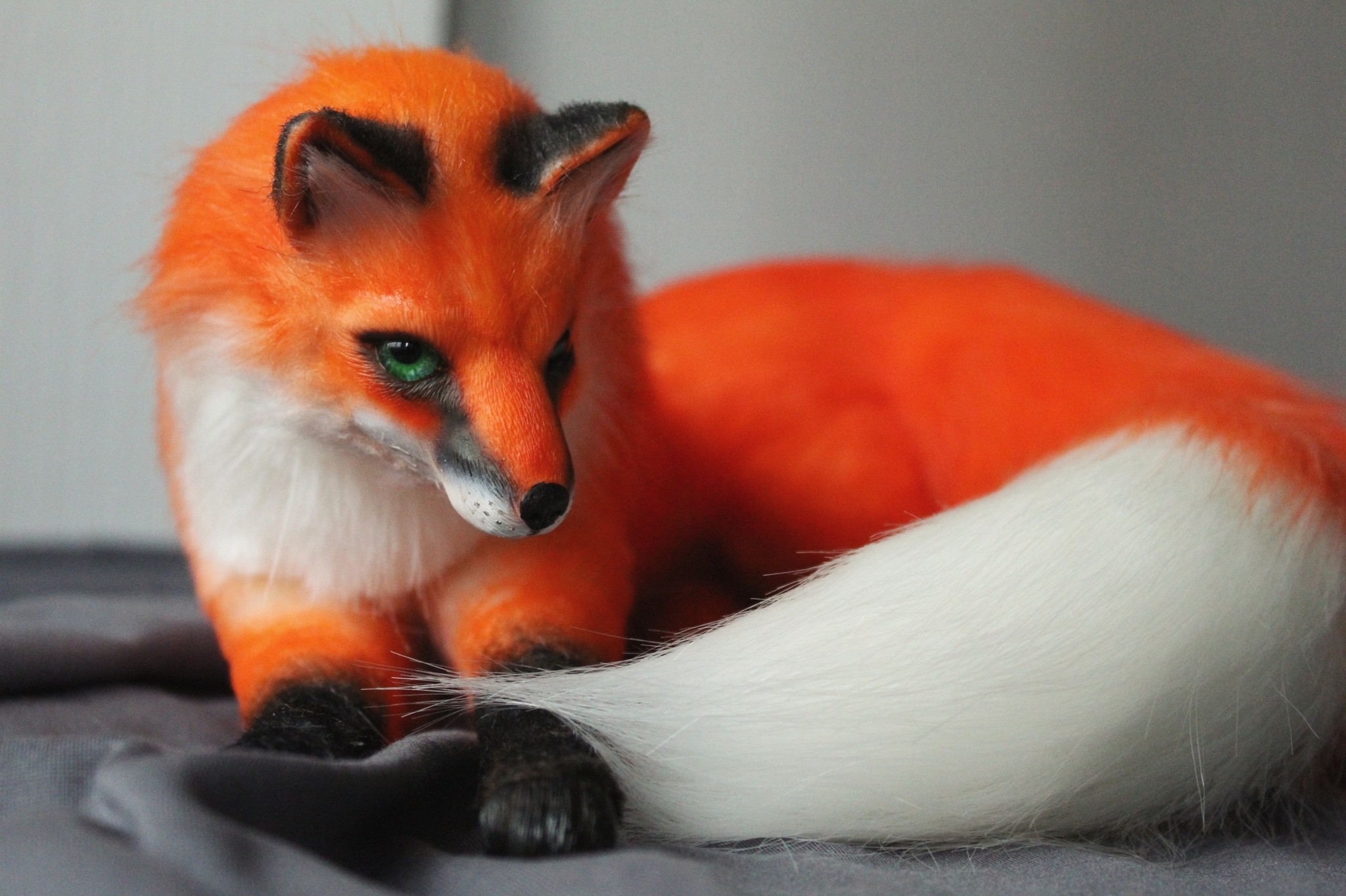 Two tails - My, Fox, Japan, Polymer clay, Saint Petersburg, Art, With your own hands, Needlework without process, Longpost