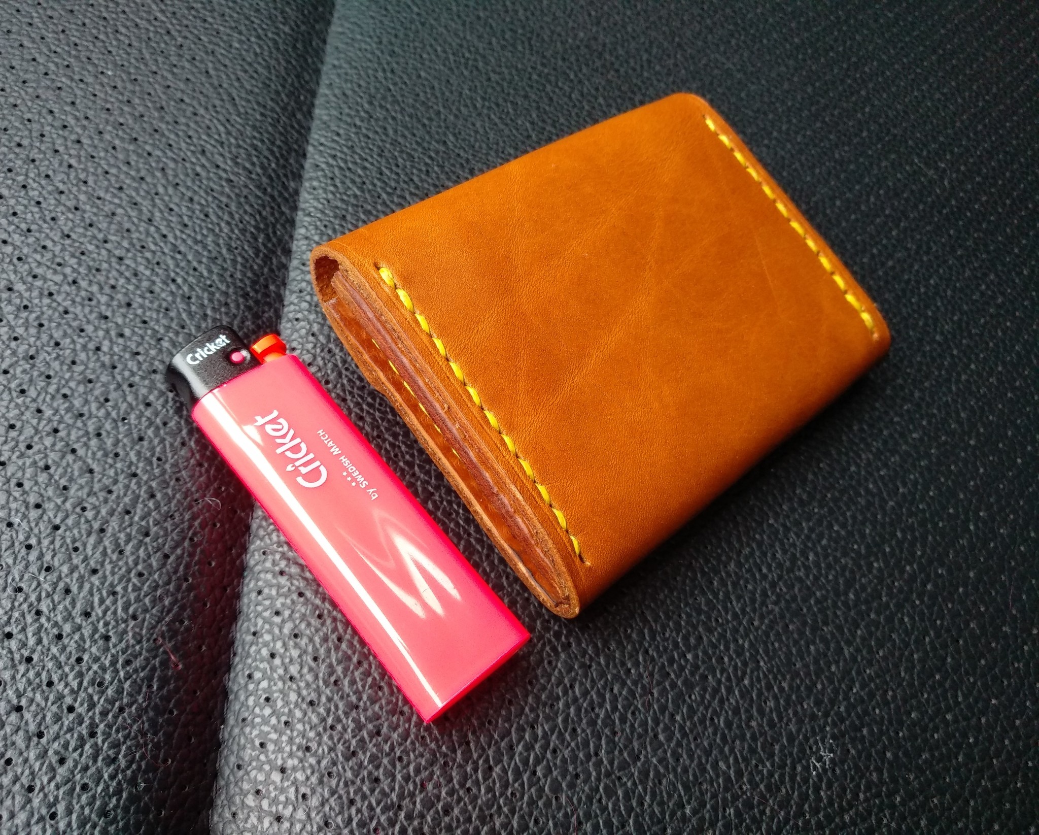 Wusi-pusi wallet - My, Leather products, Wallet, Leather craft, Longpost