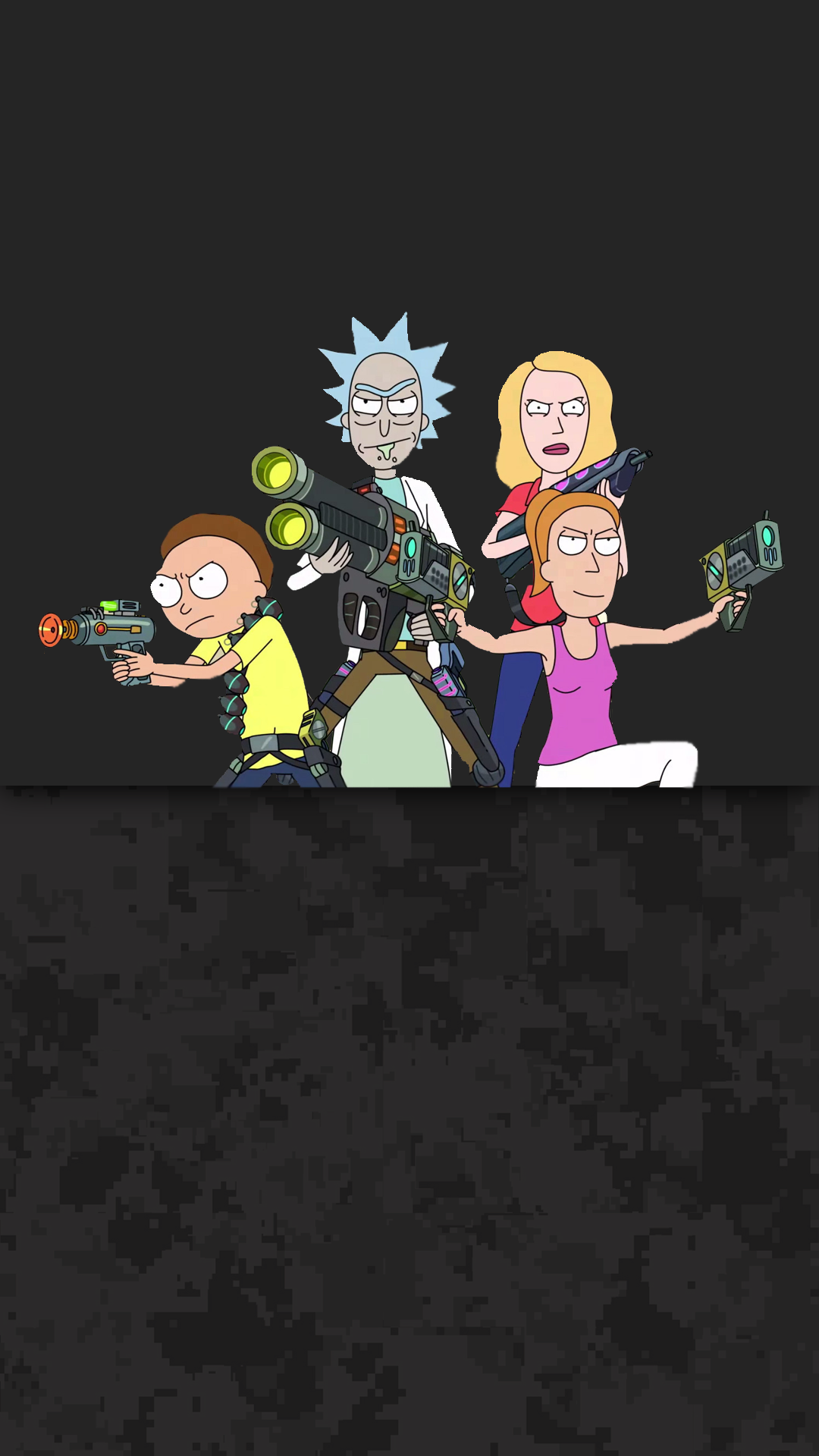 Rick and Morty - Wallpaper for phone Full HD - Rick and Morty, Phone wallpaper, Longpost