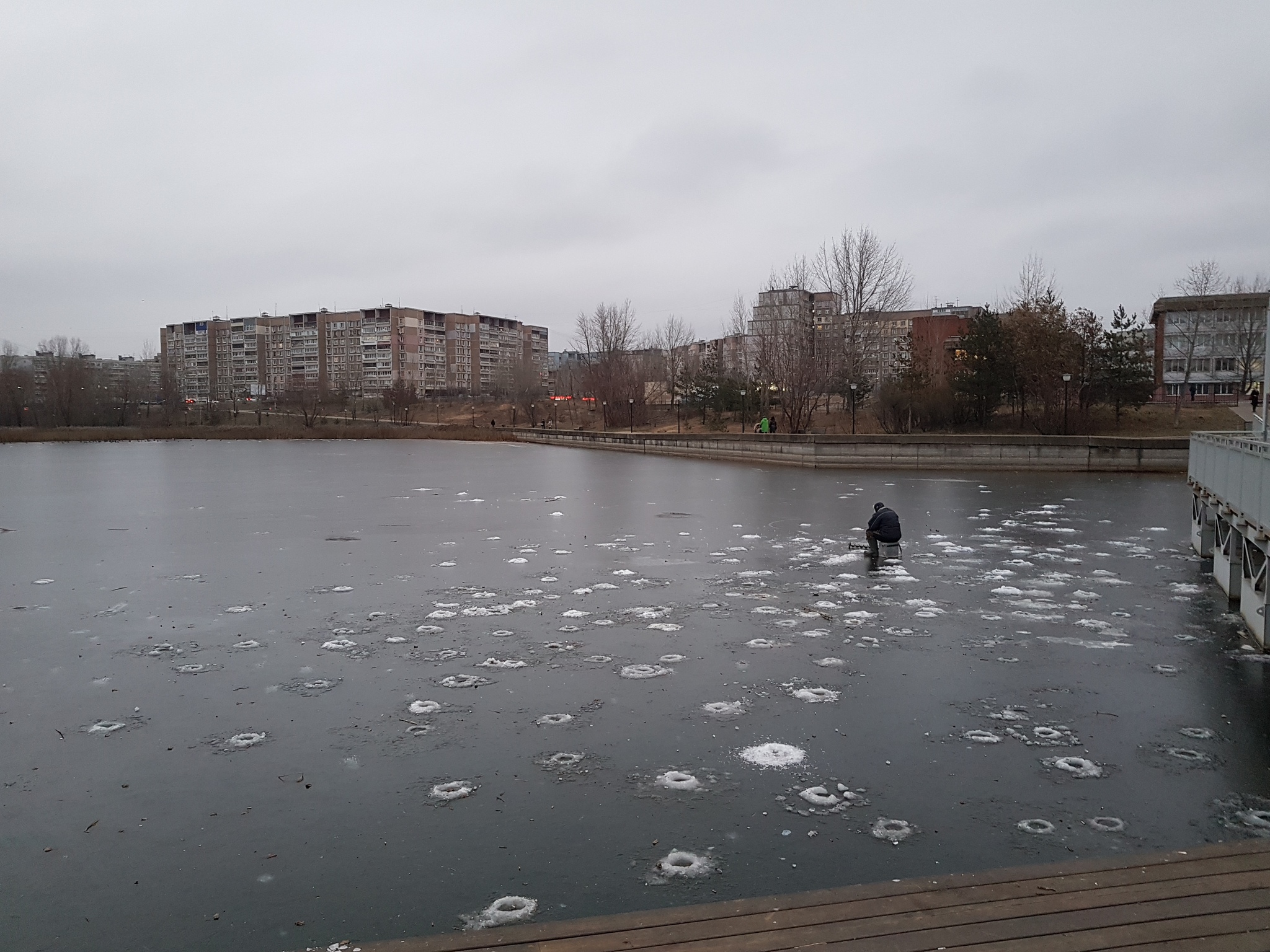 Skates and frozen lake - My, Lake, Skates, Nizhny Novgorod, Sadness, Longpost