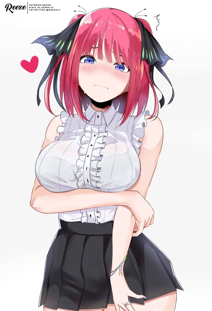 Nino Nakano by Reeze - Anime, Art, Anime art, Nino nakano, The Quintessential Quintuplets, Gotoubun no hanayome, Girls, Pixiv