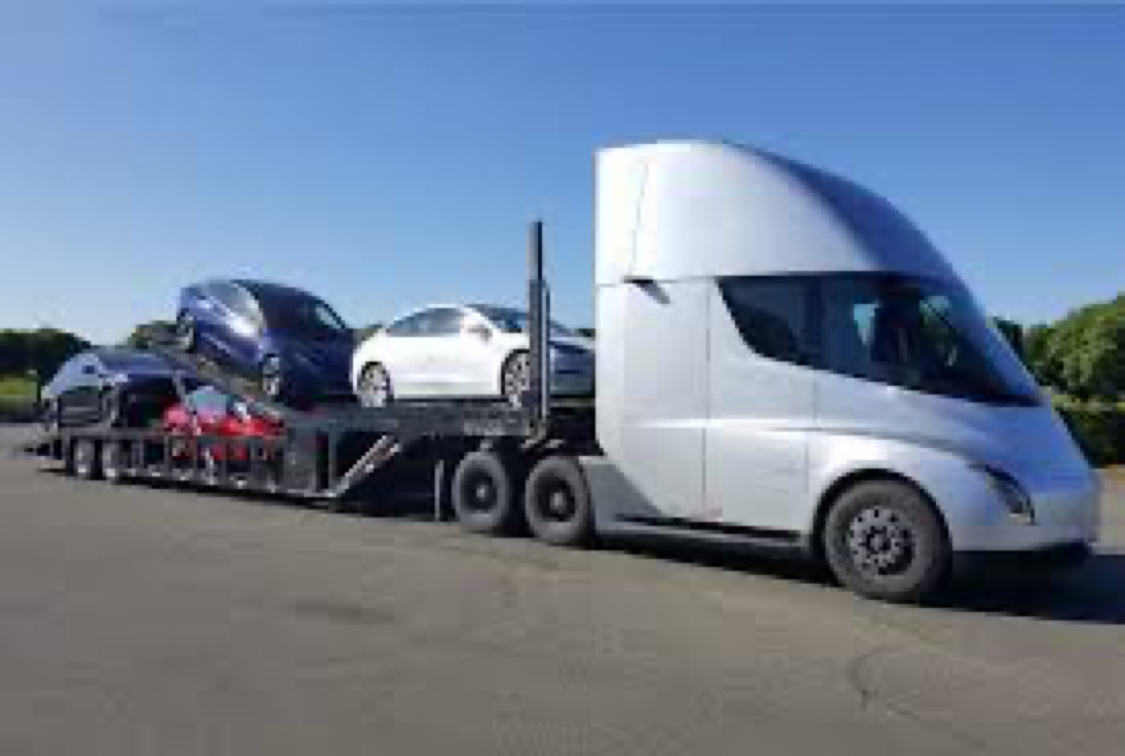 I noticed a Tesla truck on the road... - My, Tesla, Truck, Wagon, Dalnoboy, Truckers, Longpost