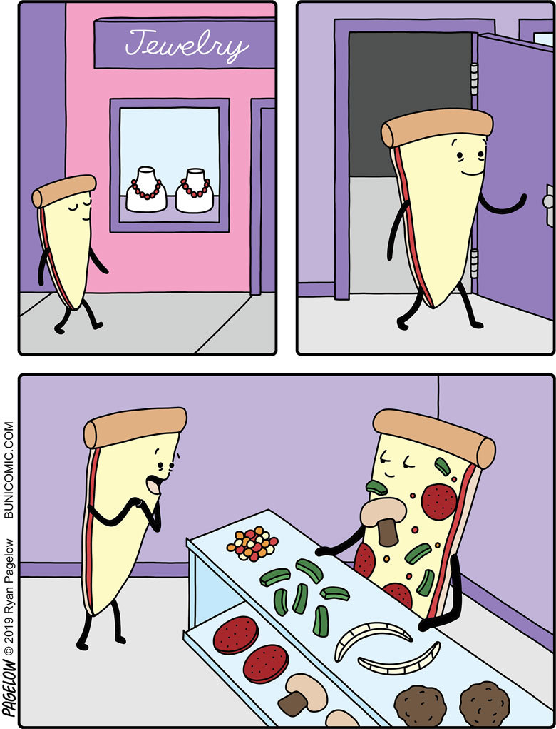 Pizza toppings - Buni, Pagelow, Pizza, Comics