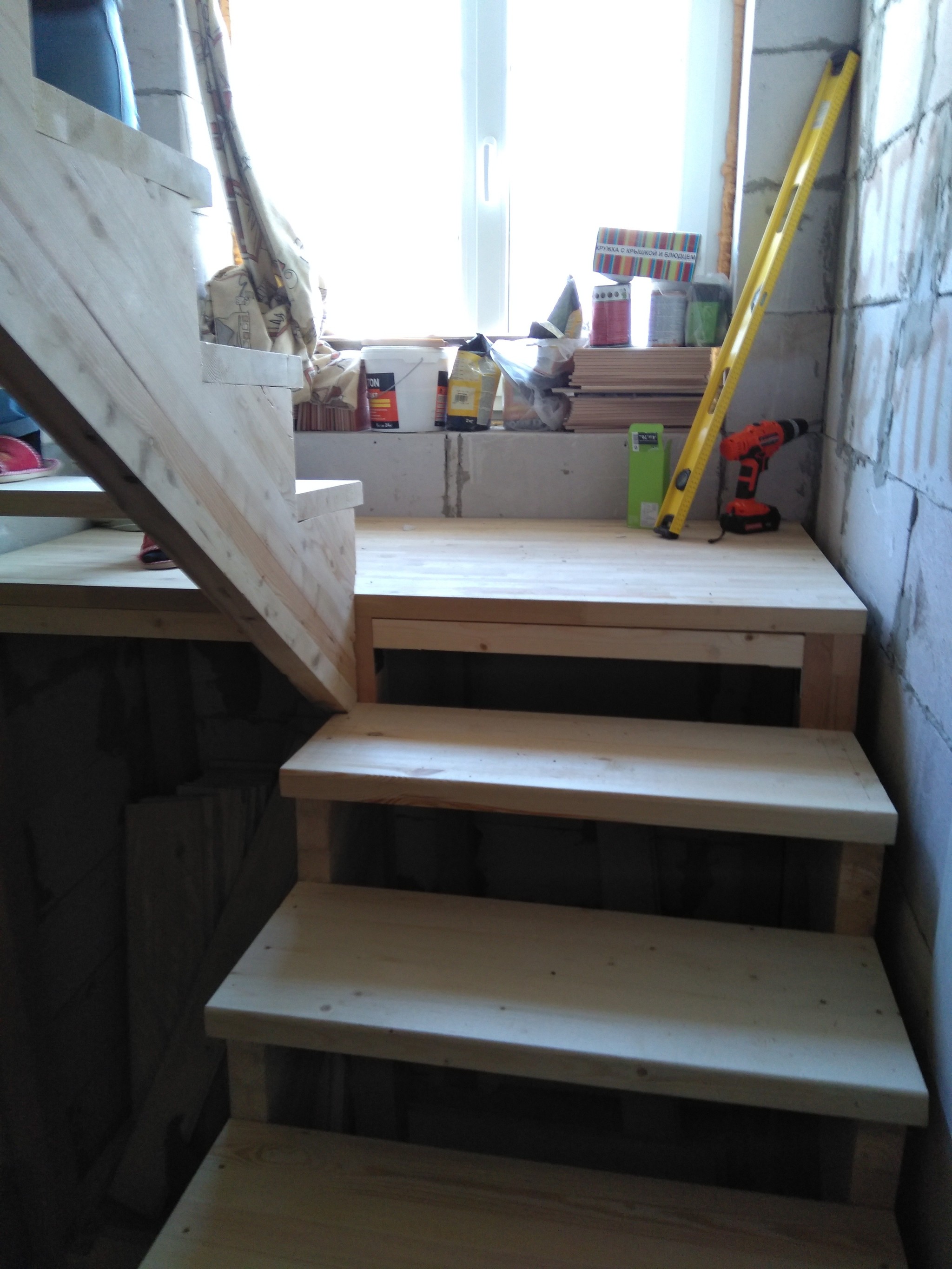 Stairs in two days (almost) - My, Dacha, Building, With your own hands, Stairs, Longpost