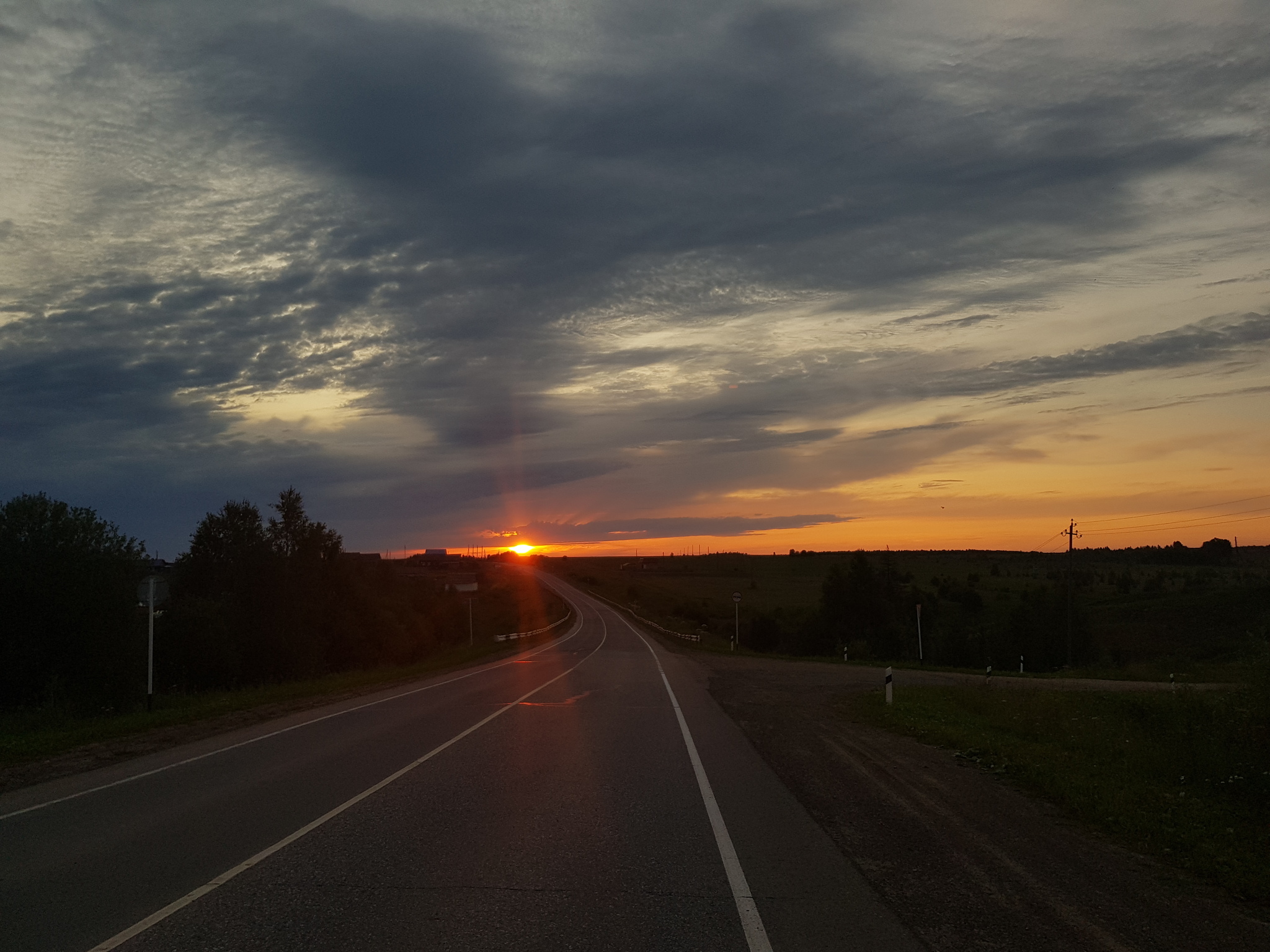 Road - My, Road, Sunset, Evening