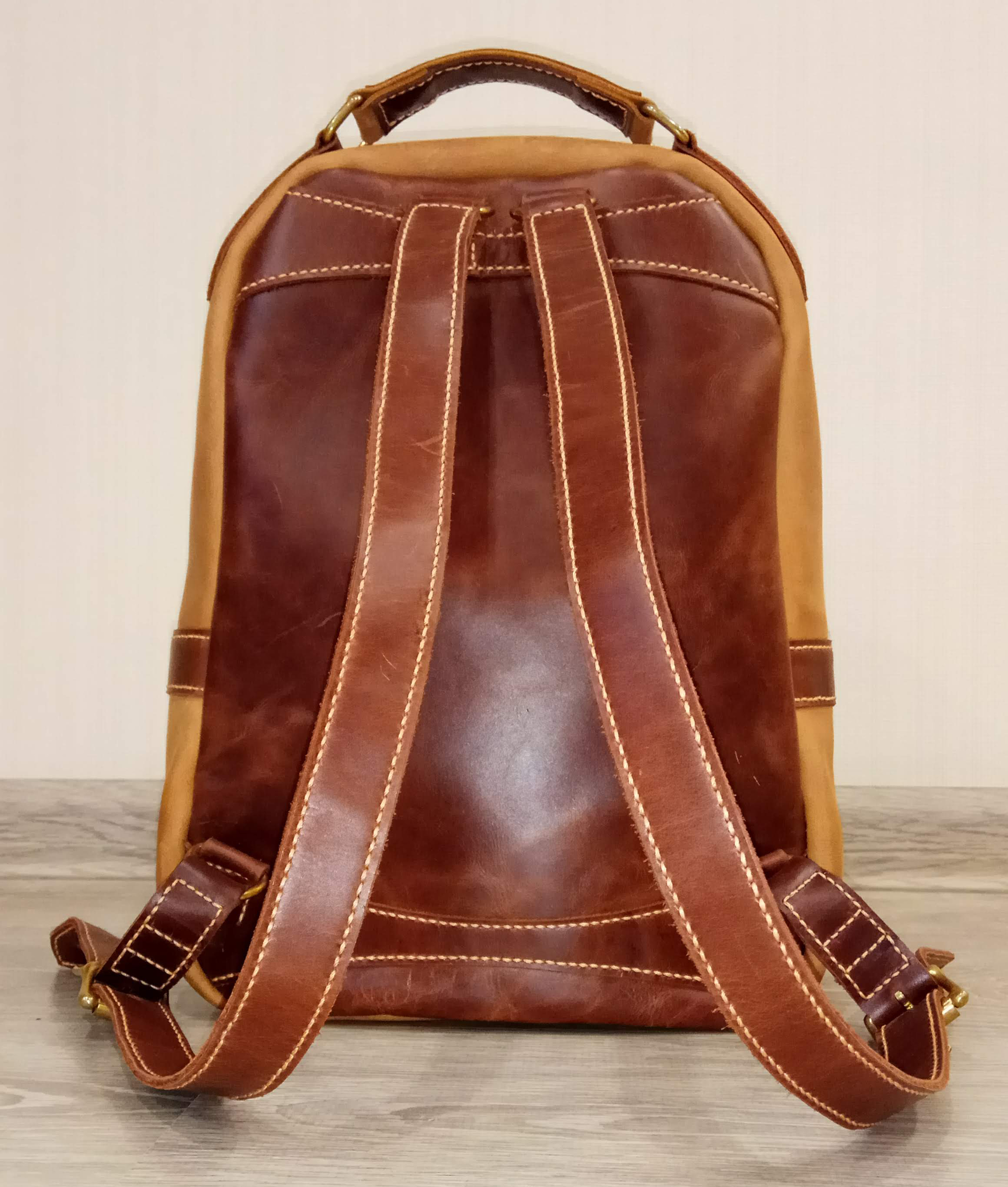 How we invented the backpack (inspired by) - My, Natural leather, Leather, Backpack, With your own hands, Sewing, Leather craft, Leather products, Longpost