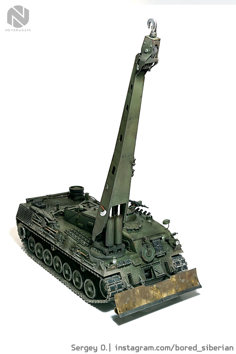 Canadian Forces Bergepanzer II in 35th scale - My, Hobby, Stand modeling, Scale model, 1:35, Scale 1:35, Bram, Longpost