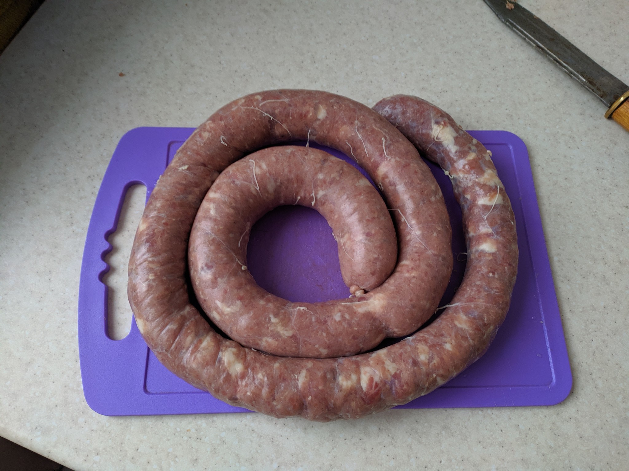 Semi-smoked Krakow sausage - Sausage, Krakow sausage, Smoking, Longpost, Food, Meat, Recipe