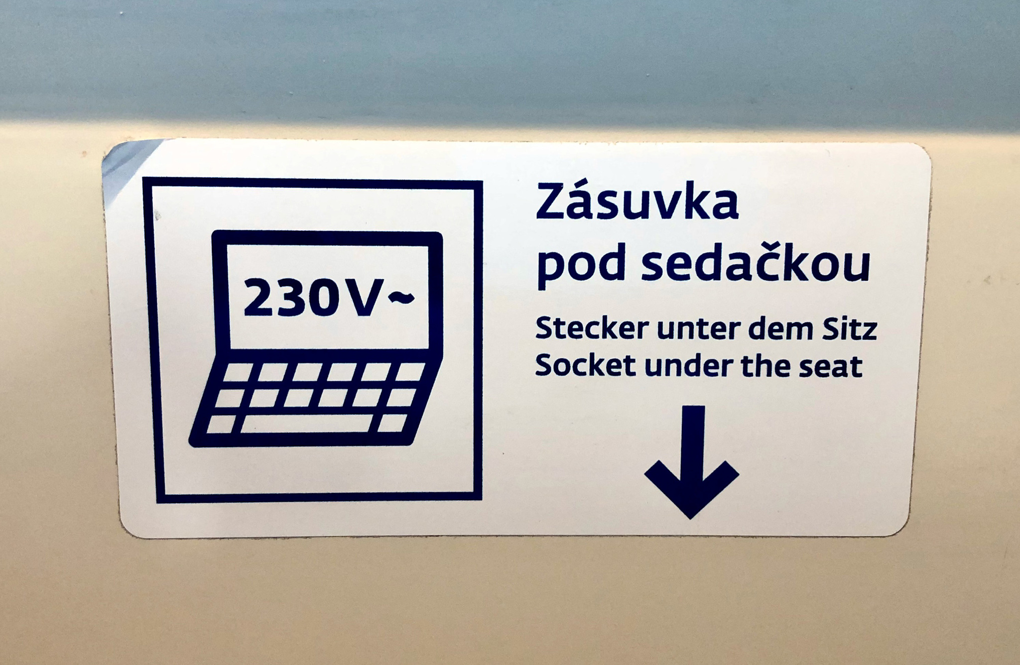 I love Czech) - My, Czech, Inscription, Power socket