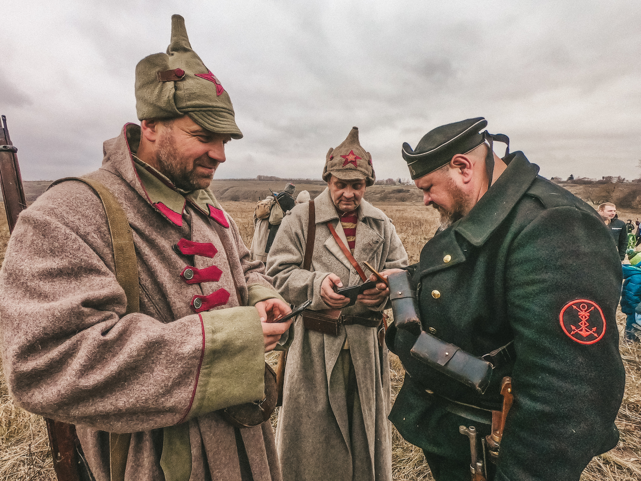 Civil War. Reconstruction of battles in the city of Novosil - My, Russia, Story, Reconstruction, Civil War, Red, White, The photo, Video, Longpost